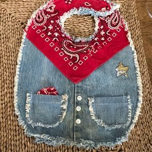 Jean bandanna sheriffs bib
